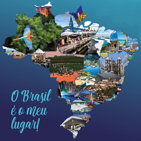 Mapa do Brasil Turismo - Foto: Divulgação