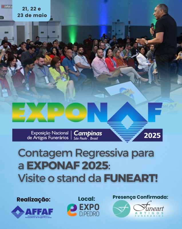 Funeart marca presença na Exponaf 2025, maior evento do setor funerário da América Latina