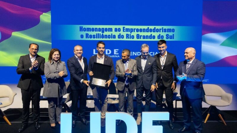 LIDE SC homenageia RS e anuncia Fórum em Marrocos