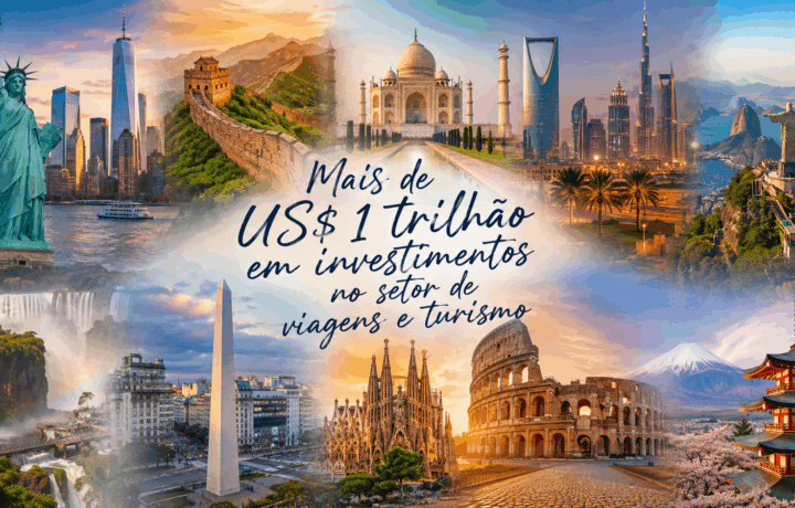 Mais de US$ 1 trilhão em investimentos no setor de viagens e turismo